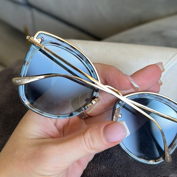 Tom Ford FT0683 55X Black/Gold Cat Eye Jess Sunglasses